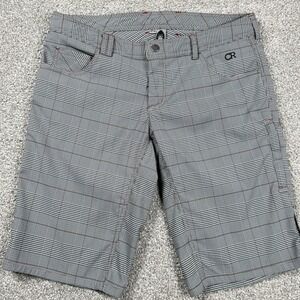 Club Ride Women's Cycling Shorts Plaid Stretch MTB Bike Casual Size Large